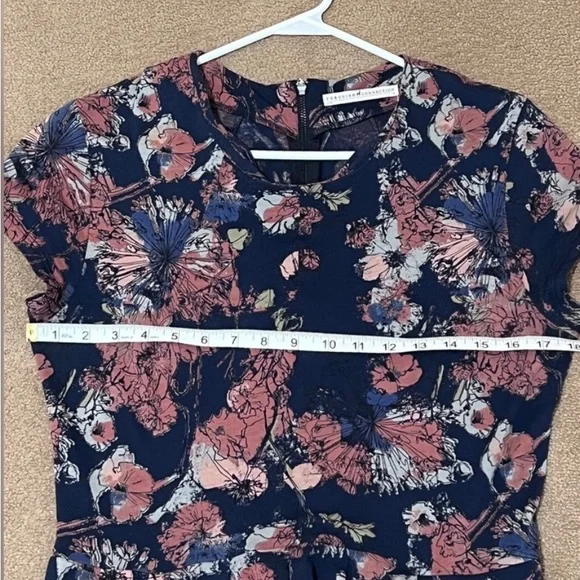 Peruvian Connection Floral Cotton Jersey Pocket Dress M - Picture 5 of 5